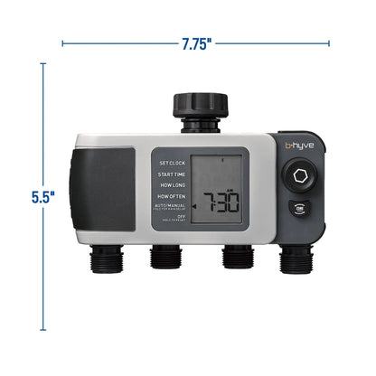 Temporizador de grifo de manguera B-hyve XD Bluetooth de 4 salidas 24634