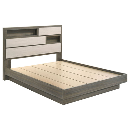 4 Piece Queen Bedroom Set with Storage and Mirror