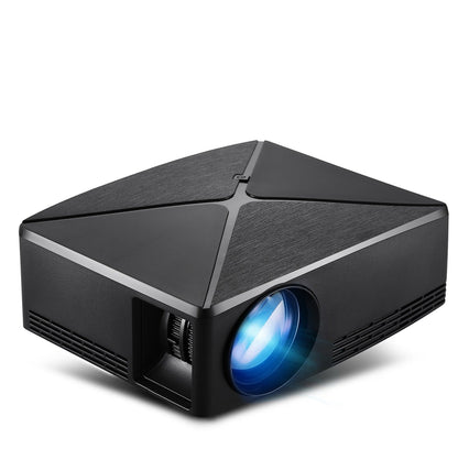 Home desktop projector by My Store; black body with textured top panels and blue lens on Tampa Home & Garden Store