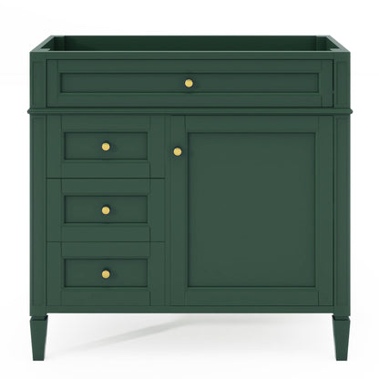 Solid Wood Bathroom Vanity and Two Drawers
