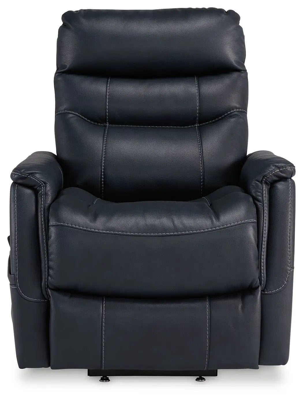 Strawbill Power Lift Recliner, dark navy leather lift chair by Unique Piece Furniture on Tampa Home & Garden Store