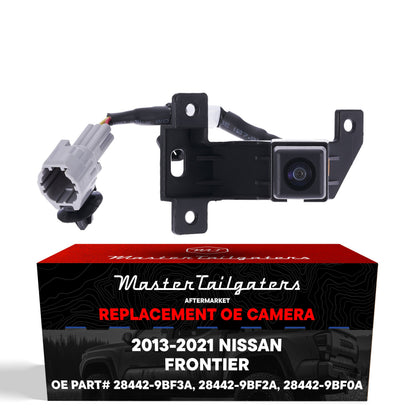 Master Tailgaters Nissan Frontier OEM backup camera, black housing, gray connector on Tampa Home & Garden Store