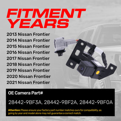 Nissan Frontier OEM backup camera with wiring harness for 2013–2021 by Master Tailgaters on Tampa Home & Garden Store