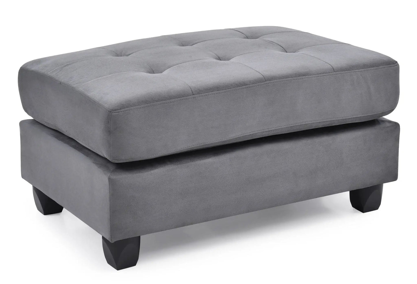 Chic Contemporary Storage Ottoman Tufted Cushion