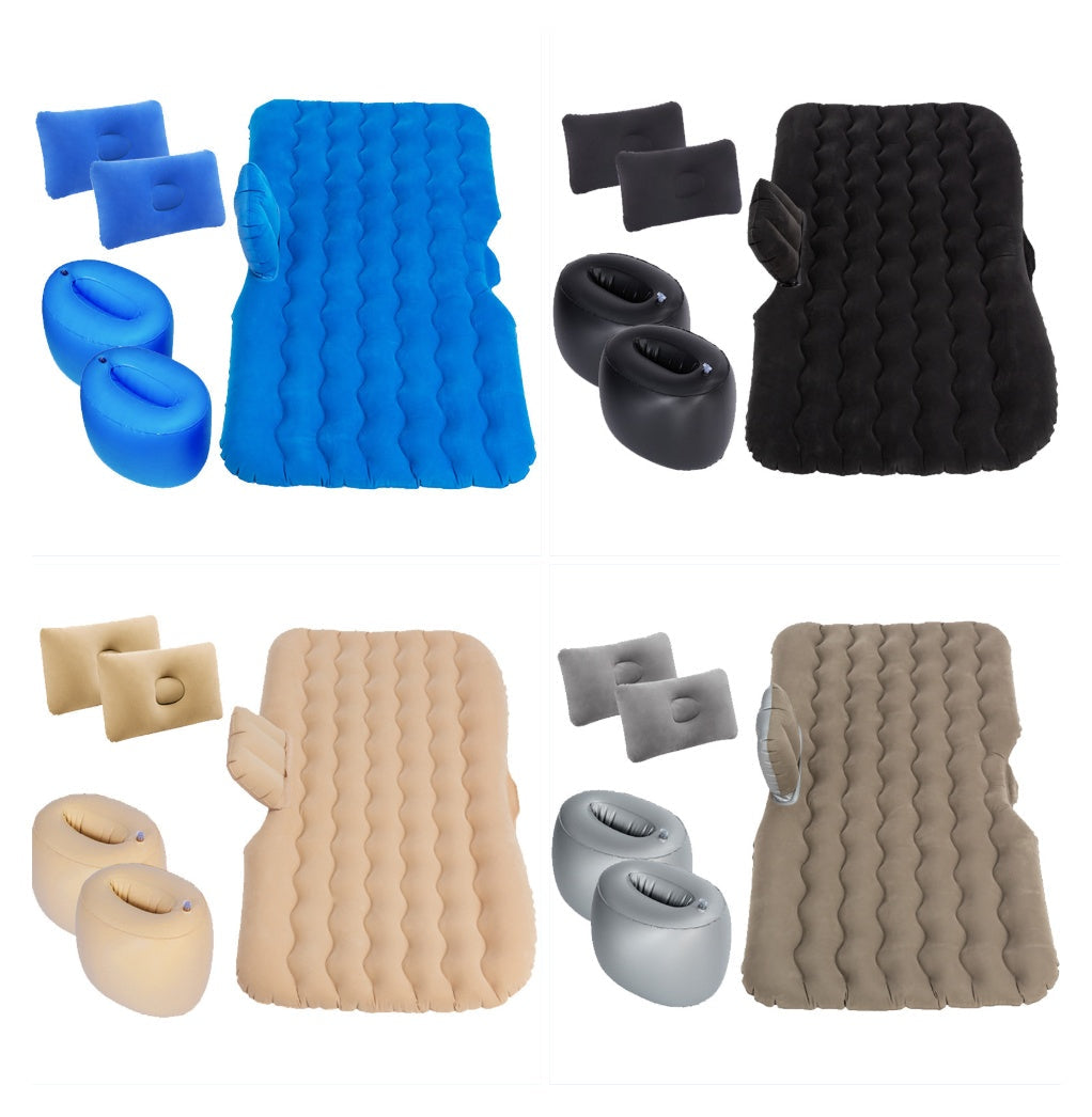 Inflatable car air mattress set in four colors with pillows and pumps on Tampa Home & Garden Store