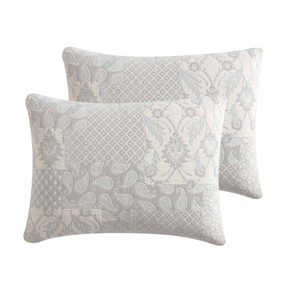 Paisley Ivory Cotton Matelassé Comforter Set