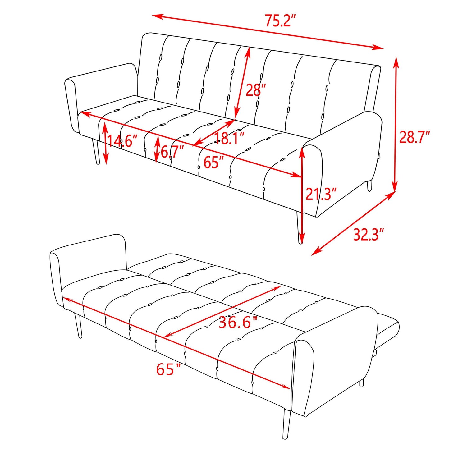 Comfortable Compact Sofa Bed For A Small Space