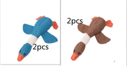 Dayan plush dog toy set blue and brown 2pcs on Tampa Home & Garden Store