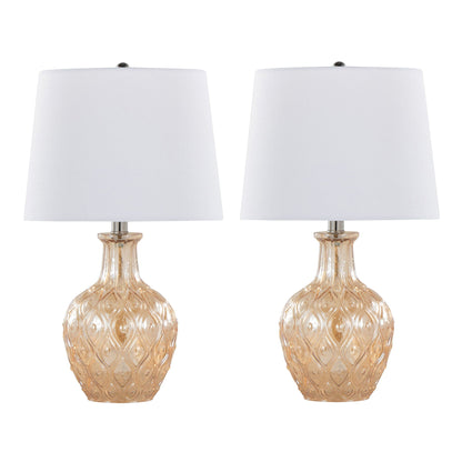 Gloria lamp set 2 with white shades by HouseOfZazla on Tampa Home & Garden Store