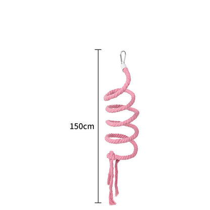 Gradient pink rope perch 150 cm long; bendable bird toy for small birds Sell My Stuff on Tampa Home & Garden Store