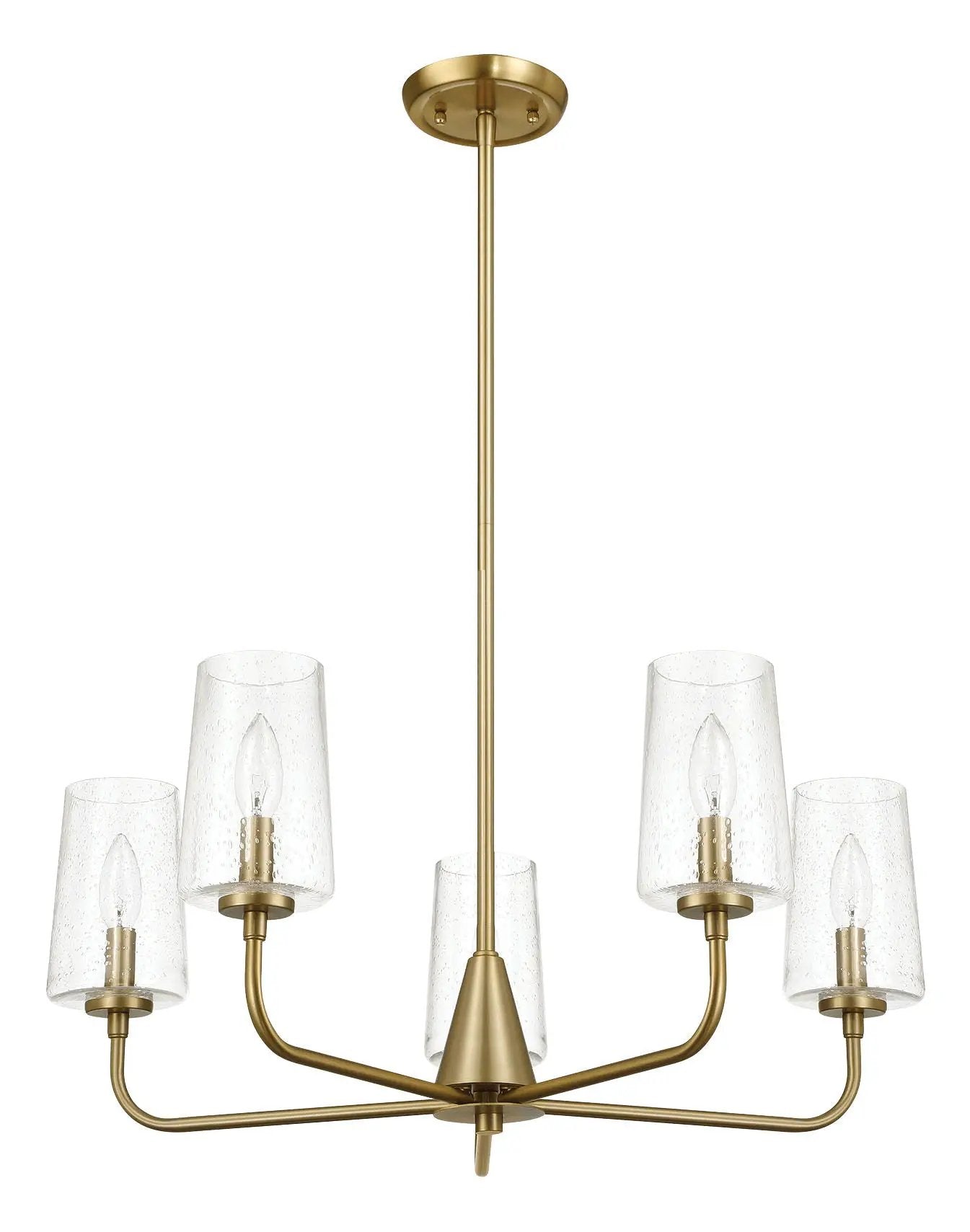 Dazzle Five Lights Chandelier Antique Brass