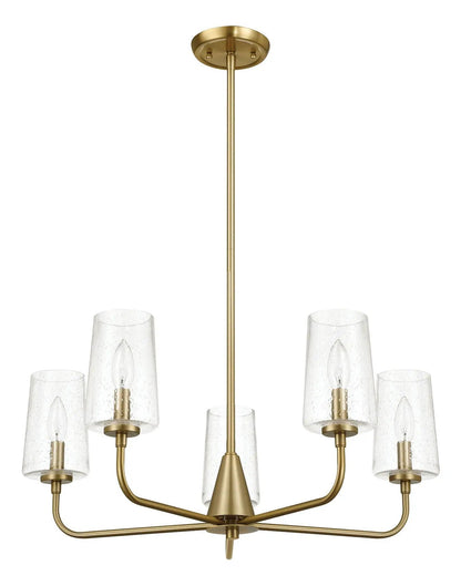 Dazzle Five Lights Chandelier Antique Brass
