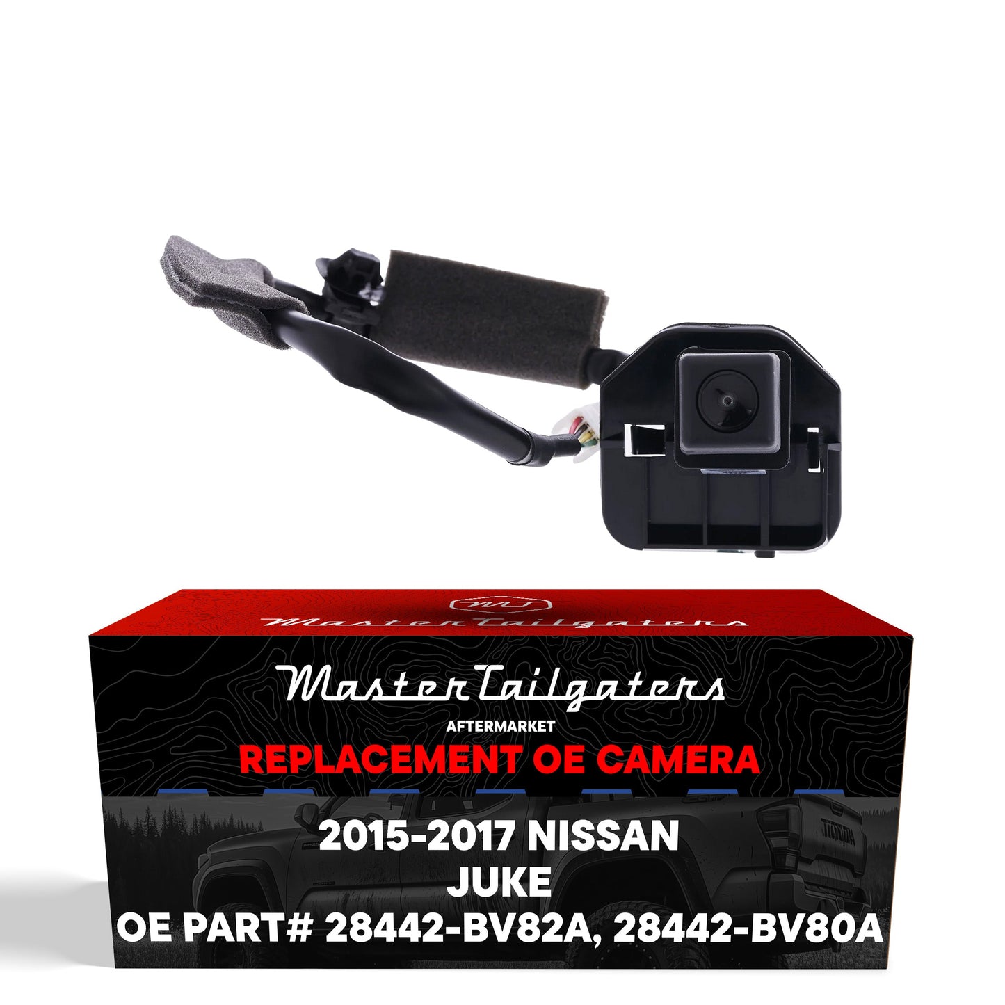 Master Tailgaters OEM backup camera for 2015-2017 Nissan Juke, black with wiring harness on Tampa Home & Garden Store