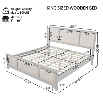 King Size Bed Frame and the Upholstered Headboard