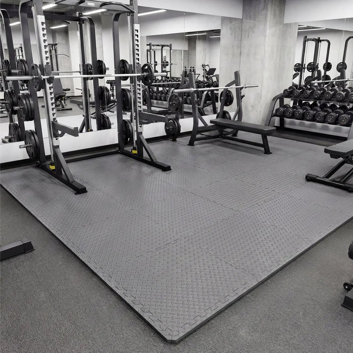 24Tiles Half Inch Puzzle Exercise Floor Mats