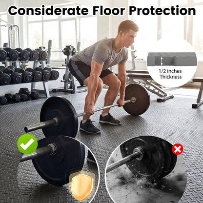 24Tiles Half Inch Puzzle Exercise Floor Mats