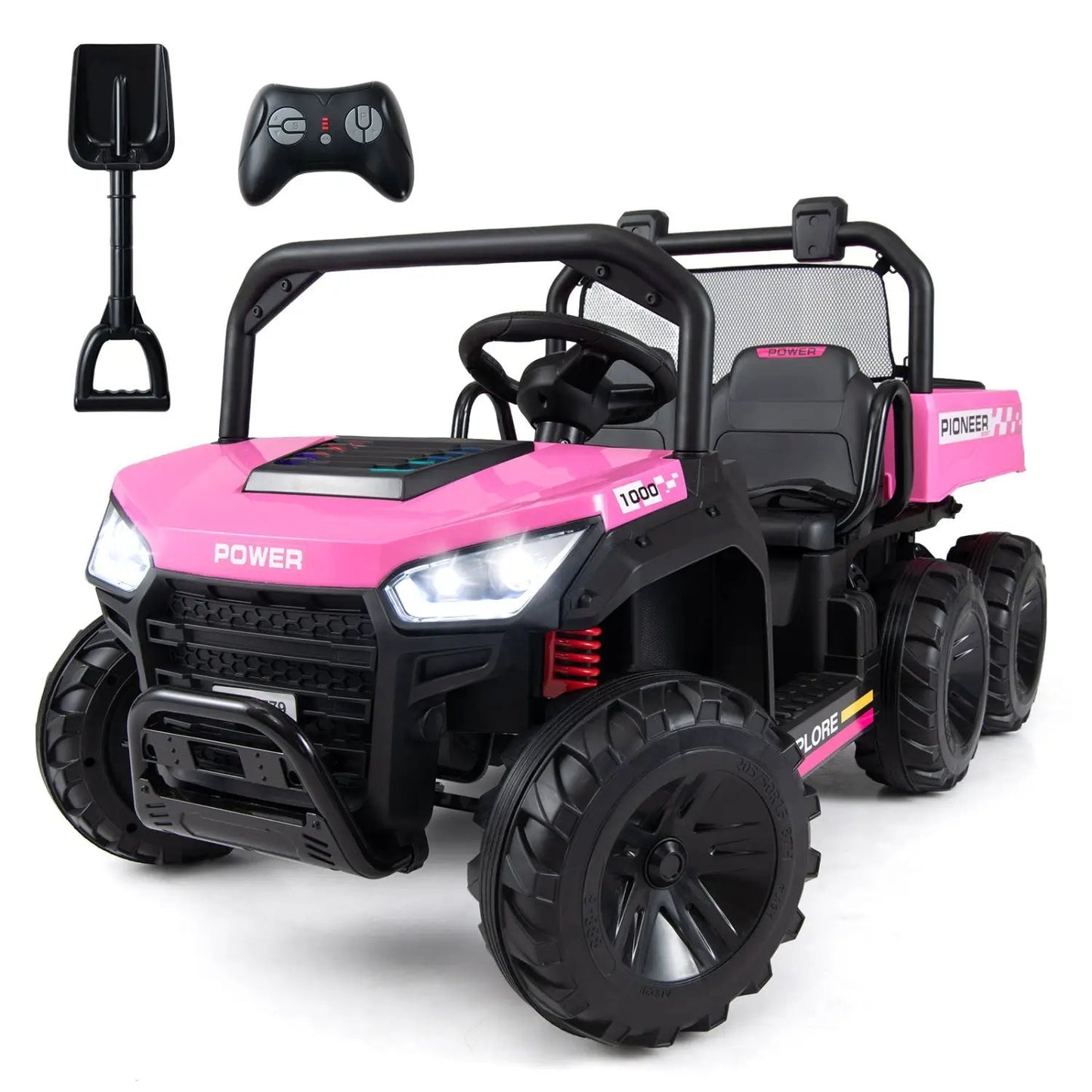24V 2 Seater Kids Ride on Dump Truck 4WD Lights