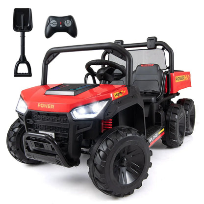 24V 2 Seater Kids Ride on Dump Truck 4WD Lights