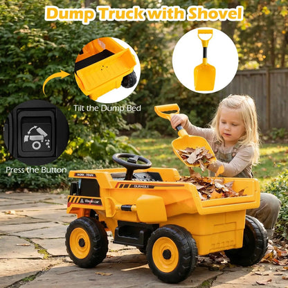 24V Electric Dump Truck Ride On With Remote