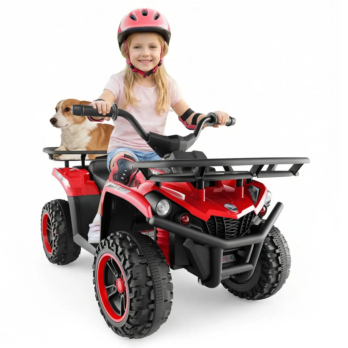 24V Electric Ride on Quad with LED Headlights