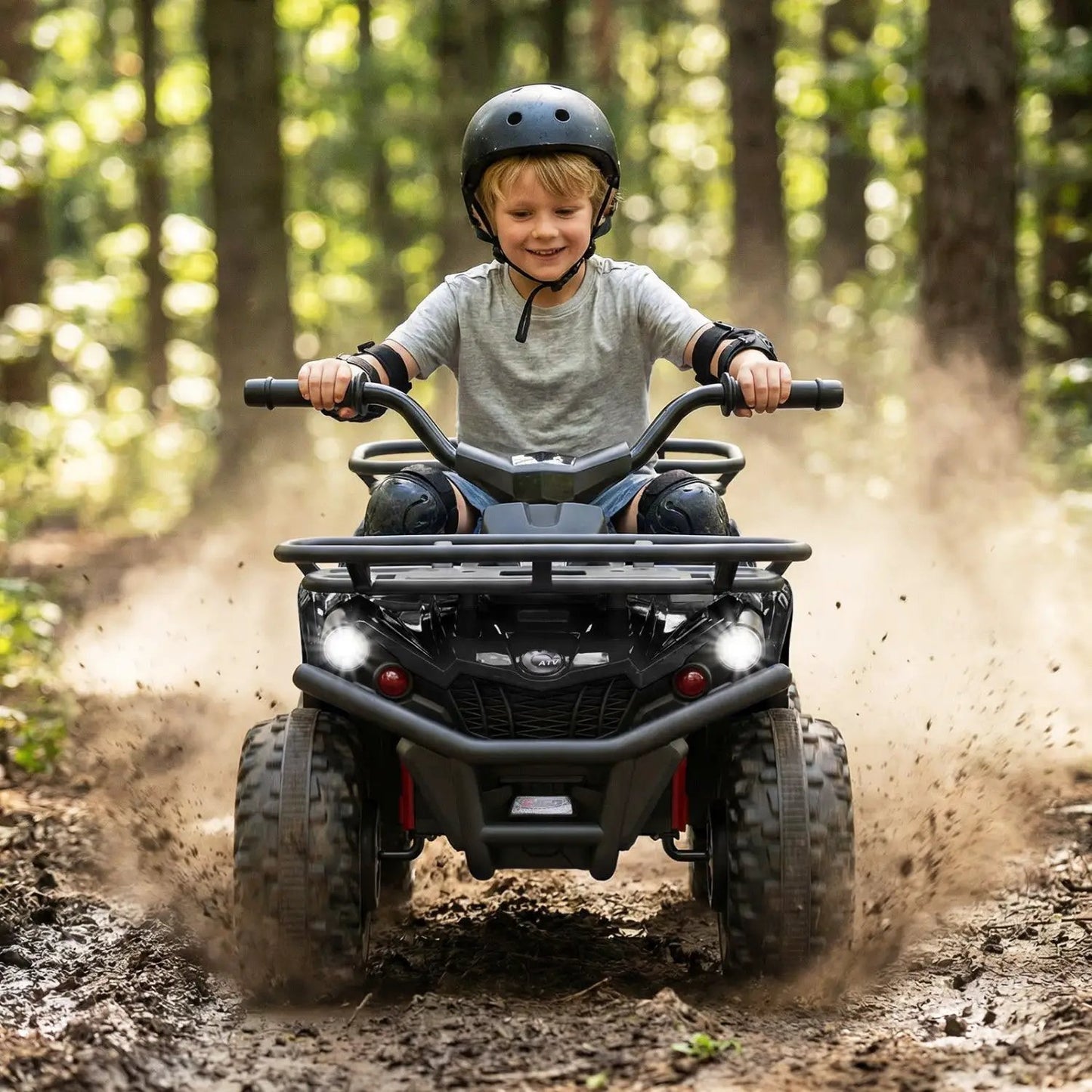 24V Electric Ride on Quad with LED Headlights