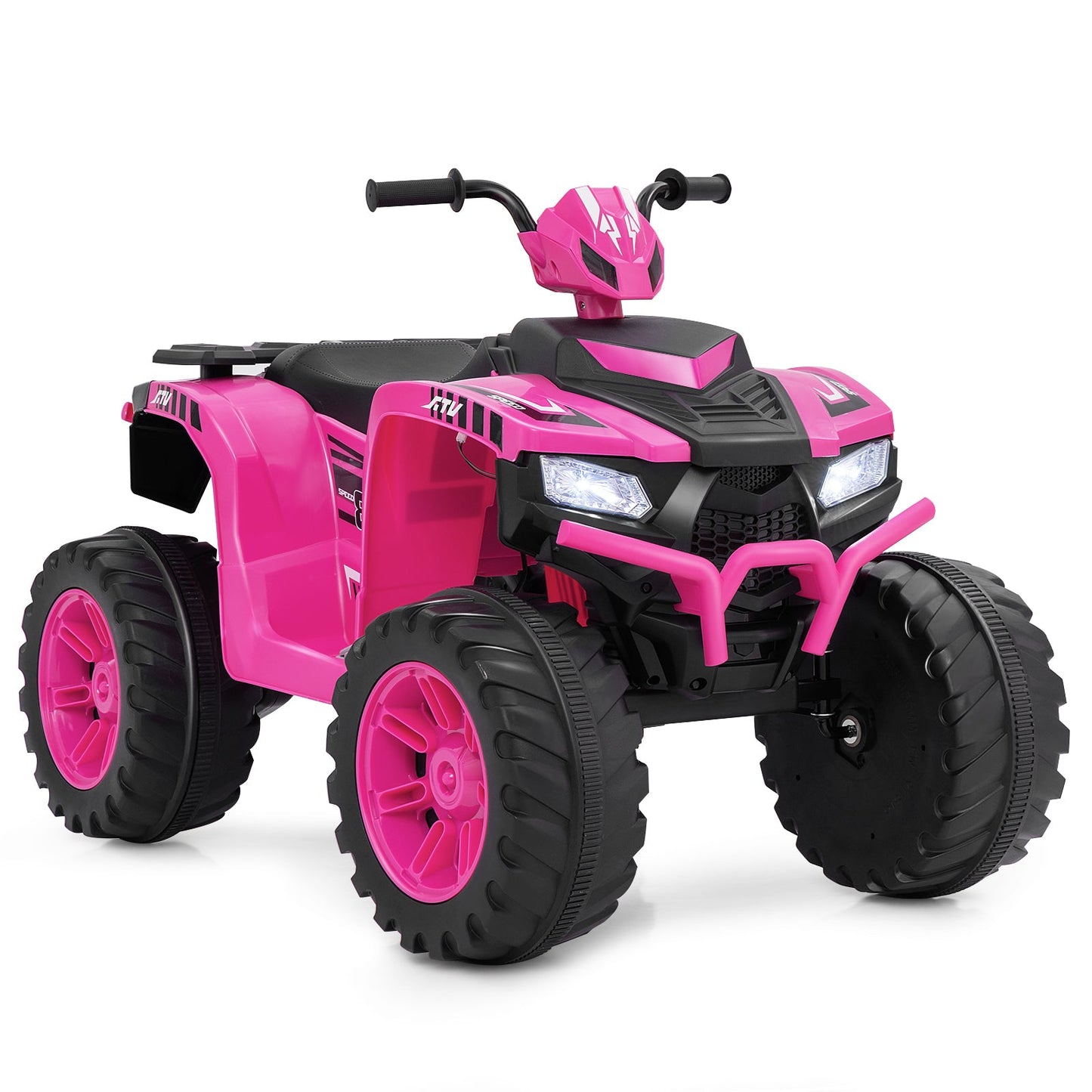 24V Kids Ride-On Electric ATV with Wireless Connection for Toddlers 3-8 Years Old-Blue