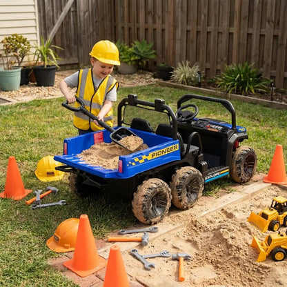 24V Kids Ride-On Dump Truck With Electric Bed