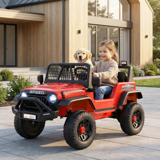 Coche Eléctrico de 24V para Niños con Control Remoto Parental y Música