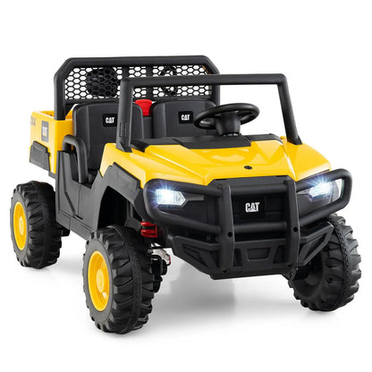 24V Ride On Dump Truck Caterpillar 2 Seater