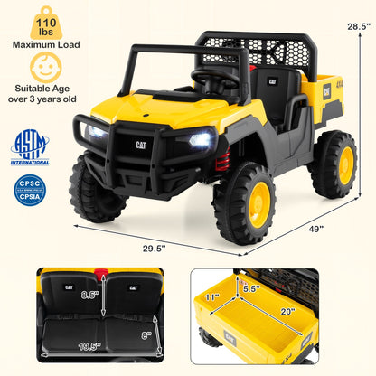 24V Ride On Dump Truck for Kids 2 Seater Remote