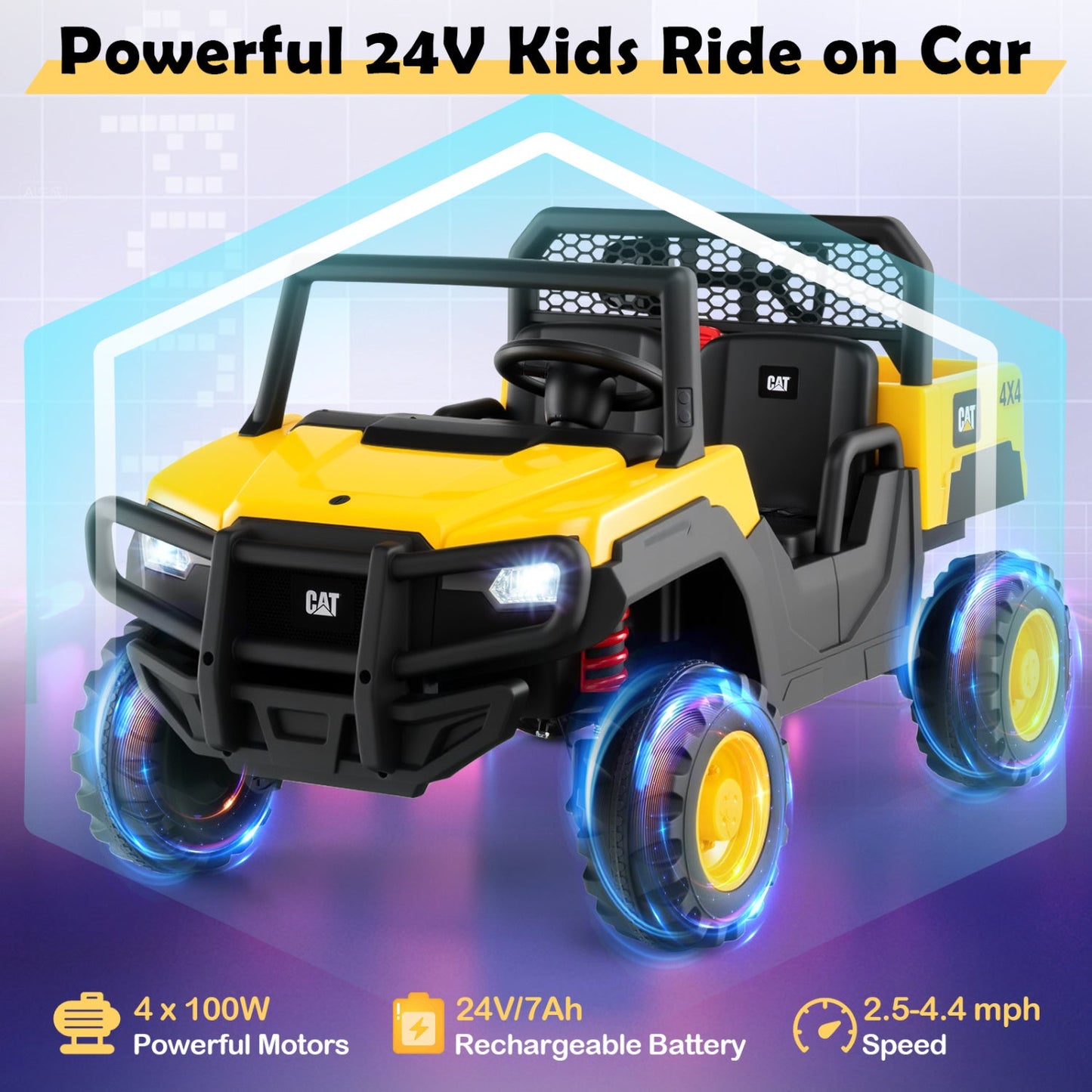 24V Ride On Dump Truck for Kids 2 Seater Remote