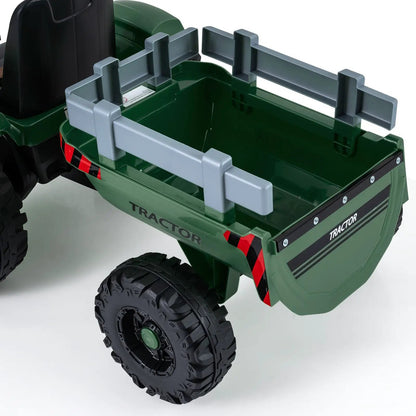 24V Kids Ride on Tractor with Detachable Trailer
