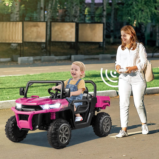 24V Ride On Kids Car with Dump Bed and Remote Control - Tampa Home & Garden Store
