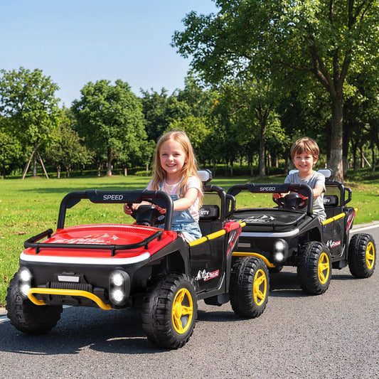 24V Ride on Toy for Kids 2 Seater Ride on Truck Car with Horn Music Story - Tampa Home & Garden Store