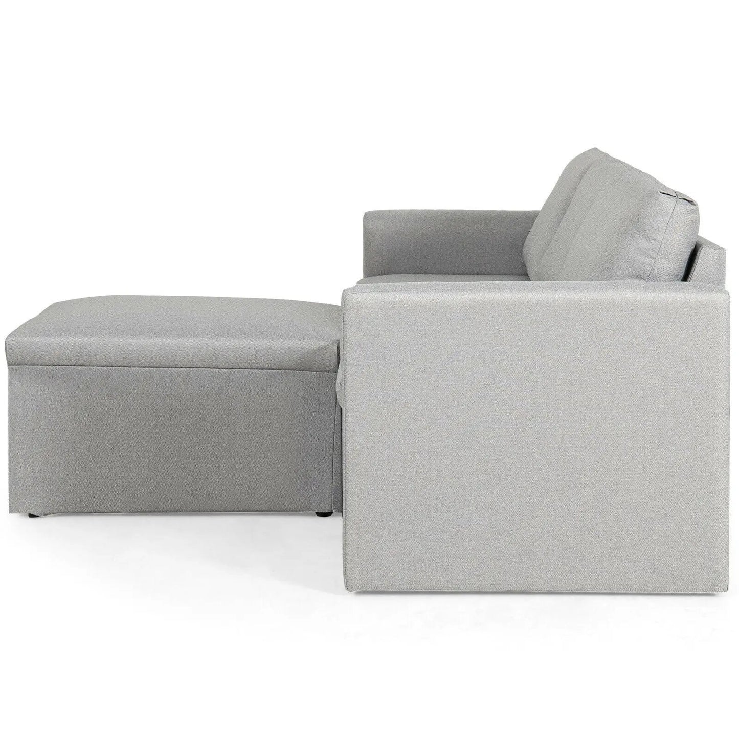 Convertible L-Shaped Sofa with Reversible Chaise