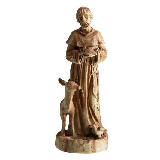 St Francis statue with animals, 24.5 inch terracotta garden sculpture by DirectDeals on Tampa Home & Garden Store