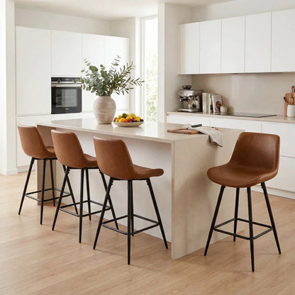 24 Inch Bar Stools Set Of Four With Backs
