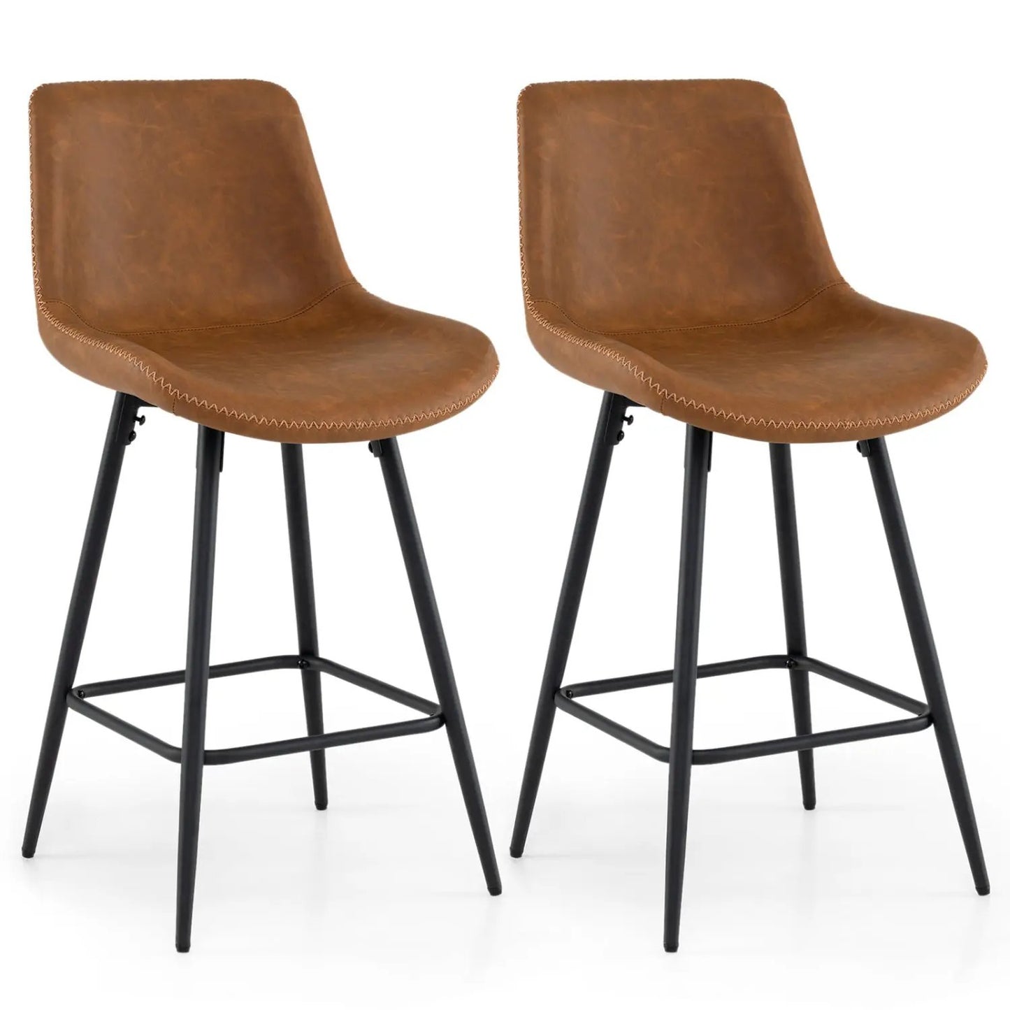 24 Inch Bar Stools with Backs and Footrests