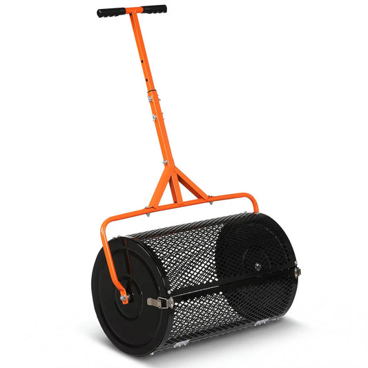 24 Inch Compost Spreader with Adjustable Handle