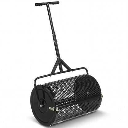 24 Inch Compost Spreader with Adjustable Handle