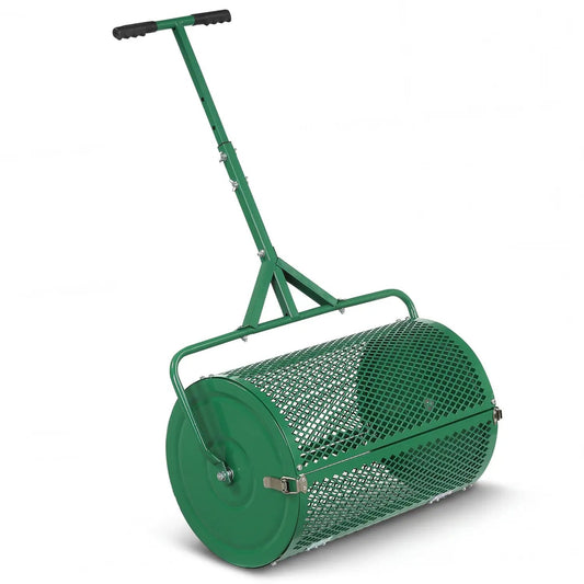 24 Inch Compost Spreader with Adjustable Handle