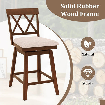 Counter Height Swivel Bar Stools Set of 2