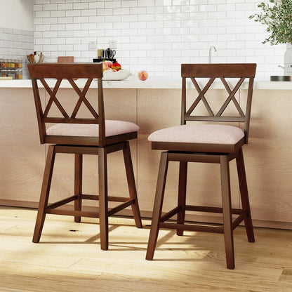 Counter Height Swivel Bar Stools Set of 2
