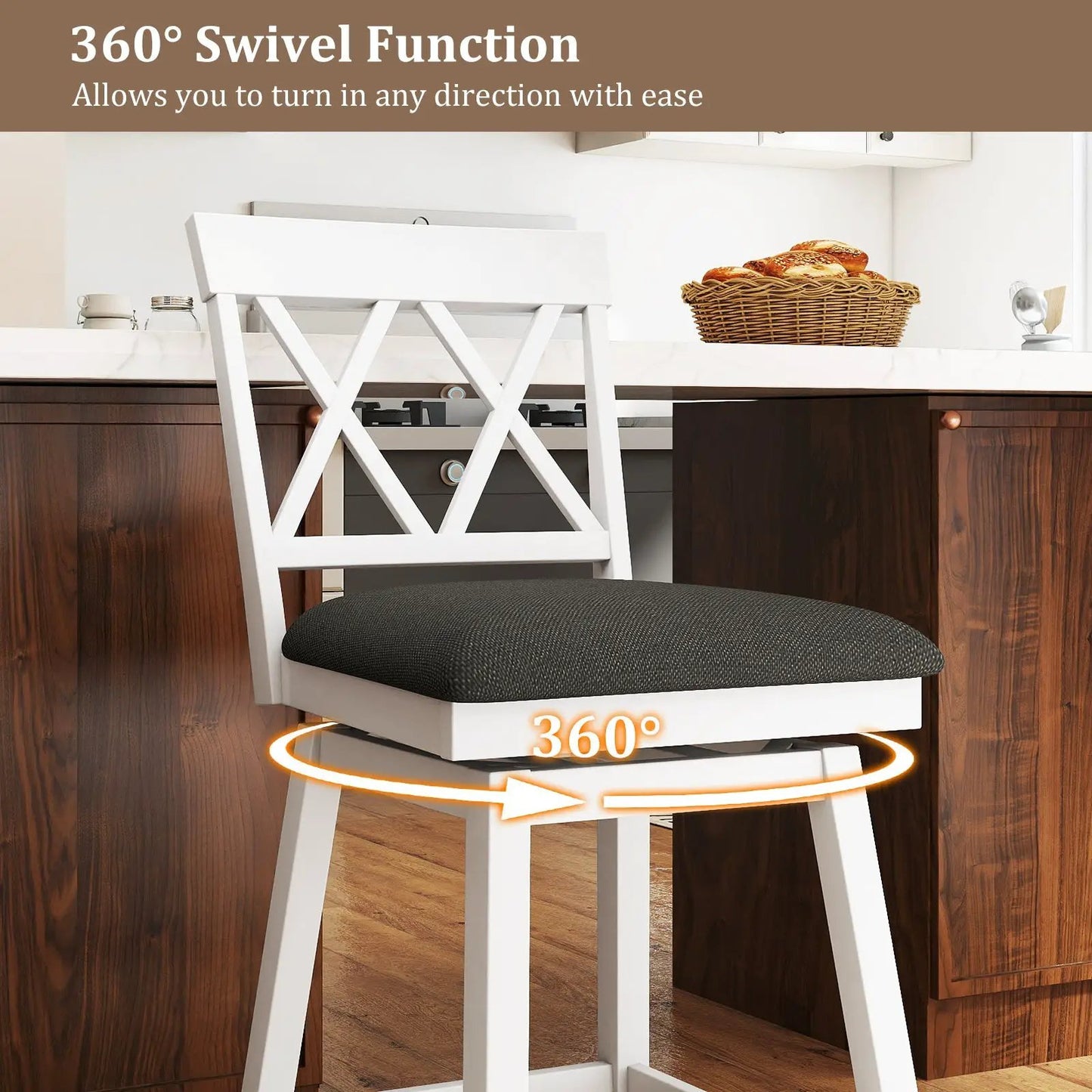 Counter Height Swivel Bar Stools With Seat