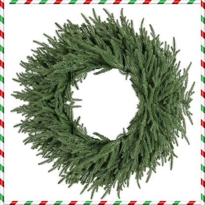 DirectDeals 24-Inch Pre-lit Christmas Wreath with 108 branch tips and 35 warm LEDs on Tampa Home & Garden Store