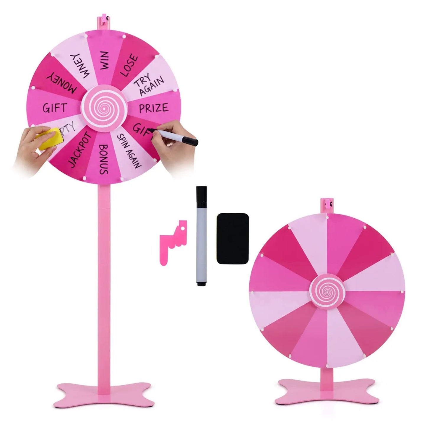 24 Inch Prize Wheel with Blackboard Marker