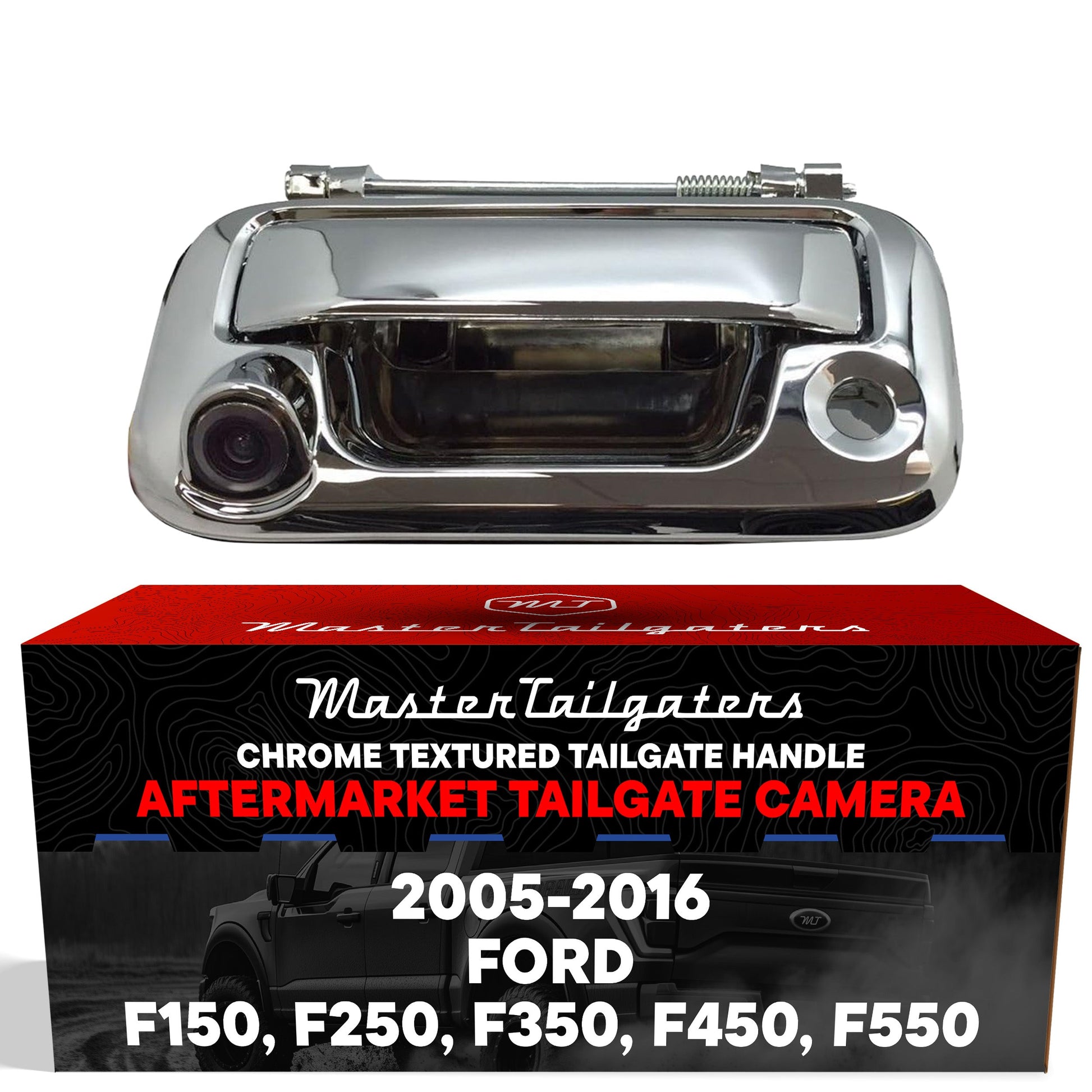 Master Tailgaters chrome tailgate handle with backup camera for Ford F-Series 2005-2016 on Tampa Home & Garden Store