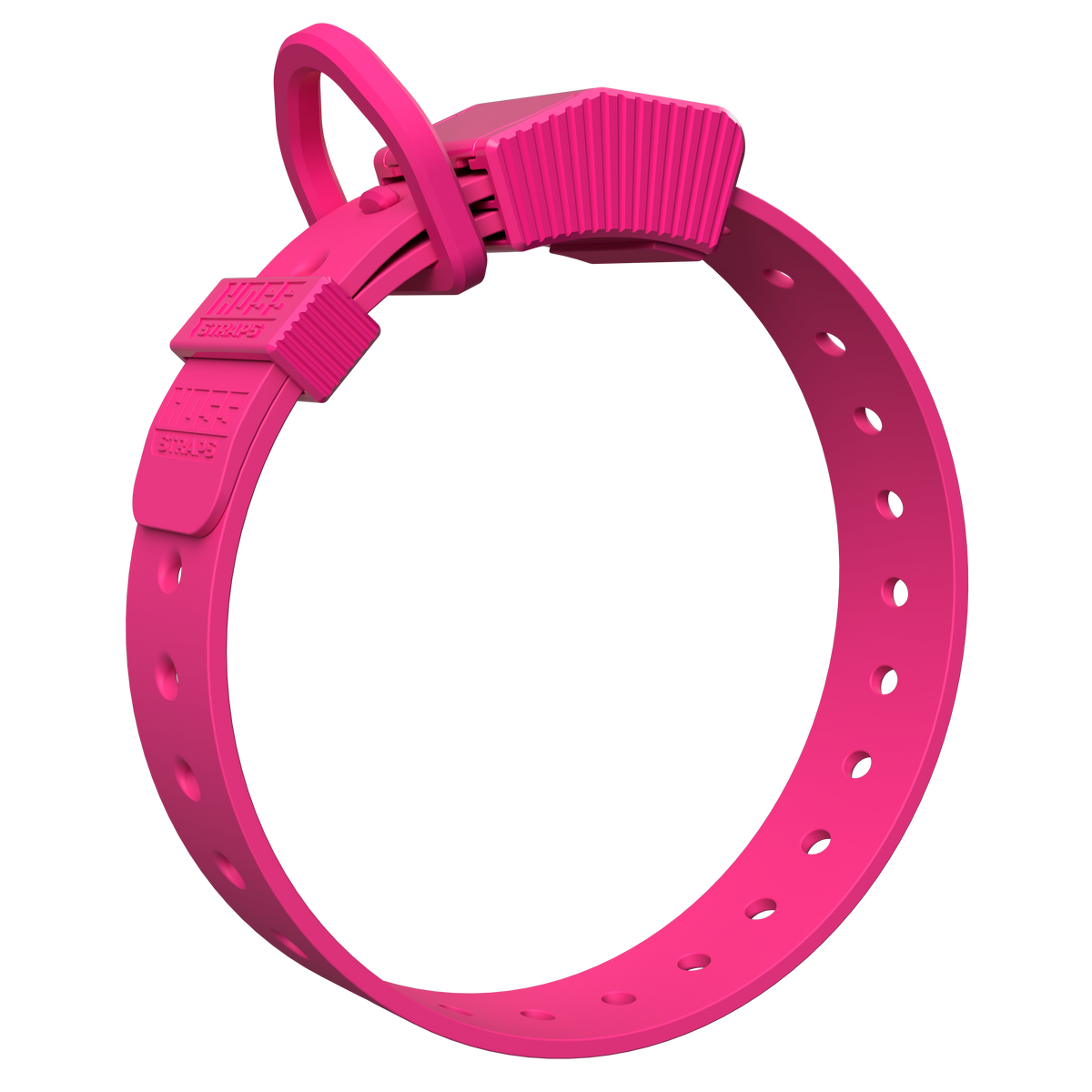 Hoss Straps FIELD COLLAR for hunting dogs, pink adjustable strap with ridged buckle on Tampa Home & Garden Store