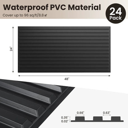 PVC Slat Wall Panels for Living Room Decor