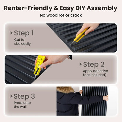 PVC Slat Wall Panels for Living Room Decor